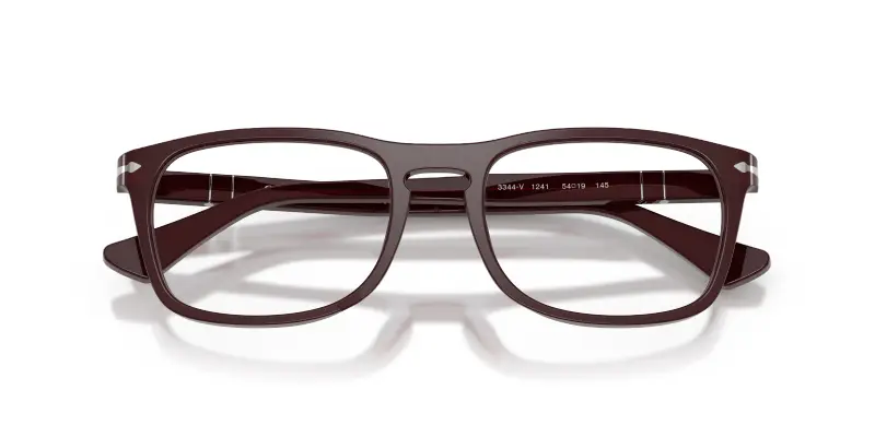 Unisex PO3344V 1241 Montature da vista Acetato Viola Trasparente Pillow Normale miniatura 2