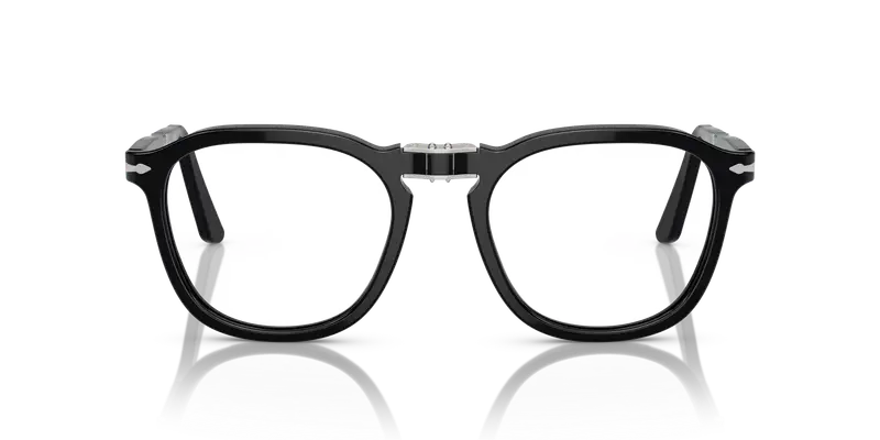Persol Unisex PO3345V RENE' 95 Montature da vista Acetato Nero Trasparente Squadrata Normale miniatura 2