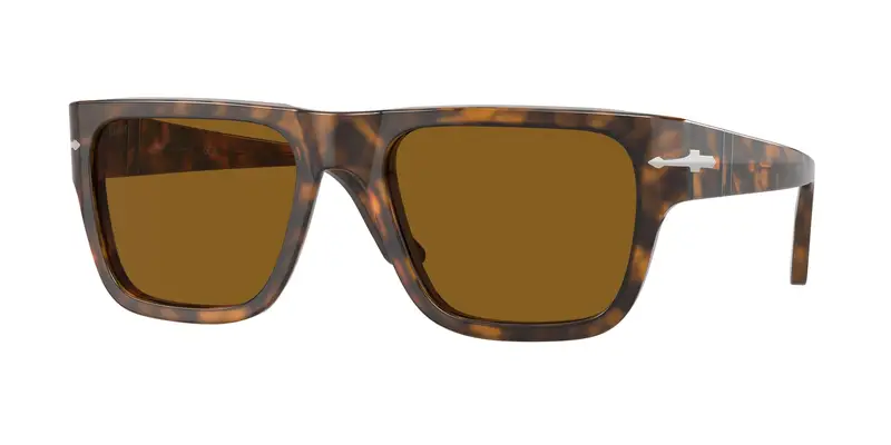 Persol Unisex PO3348S  121033 Occhiali da sole Acetato Marrone Marrone Squadrata Normale