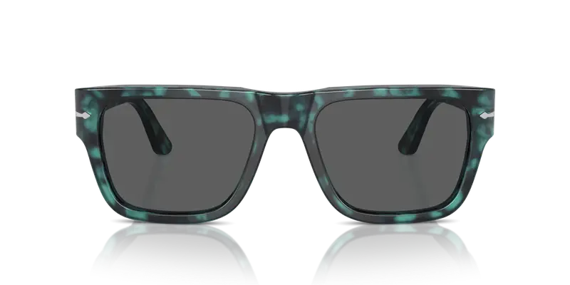 Persol Unisex PO3348S 1211B1 Occhiali da sole Acetato Blu Grigio Squadrata Normale miniatura 2