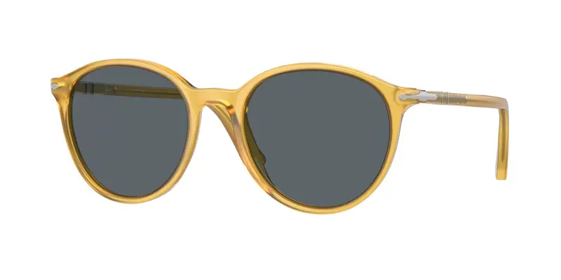 Persol Unisex PO3350S  204/R5 Occhiali da sole Acetato Giallo Blu Pantos Normale Antiriflesso