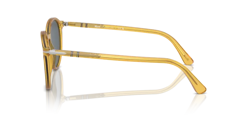 Persol Unisex PO3350S 204/R5 Occhiali da sole Acetato Giallo Blu Pantos Normale Antiriflesso miniatura 3