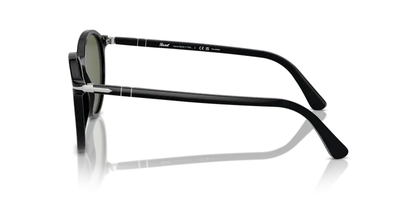 Persol Unisex PO3350S 95/58 Occhiali da sole Acetato Nero Verde Pantos Polarizzata miniatura 3