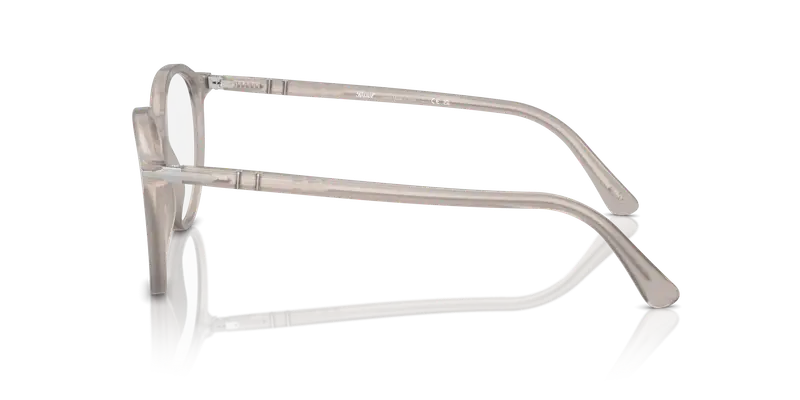 Persol Unisex PO3353V 1203 Montature da vista Acetato Grigio Trasparente Pantos Normale miniatura 3