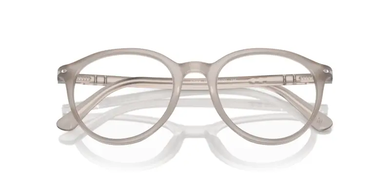 Unisex PO3353V 1203 Montature da vista Acetato Grigio Trasparente Pantos Normale miniatura 2