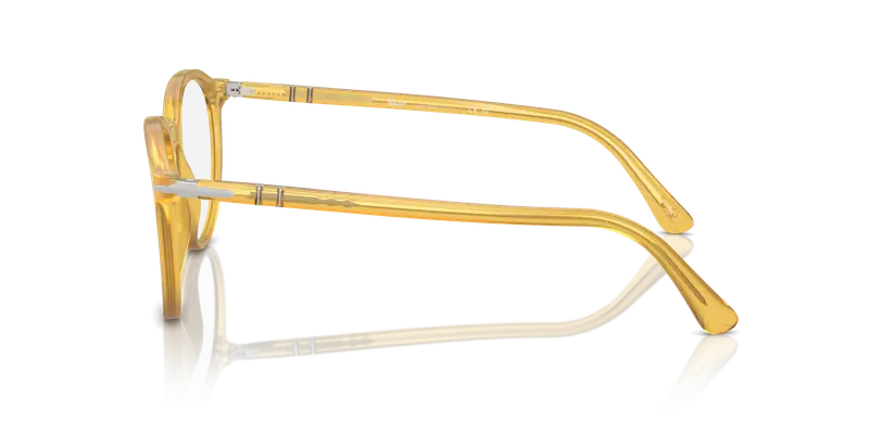 Persol Unisex PO3353V 204 Montature da vista Acetato Giallo Trasparente Pantos Normale miniatura 3