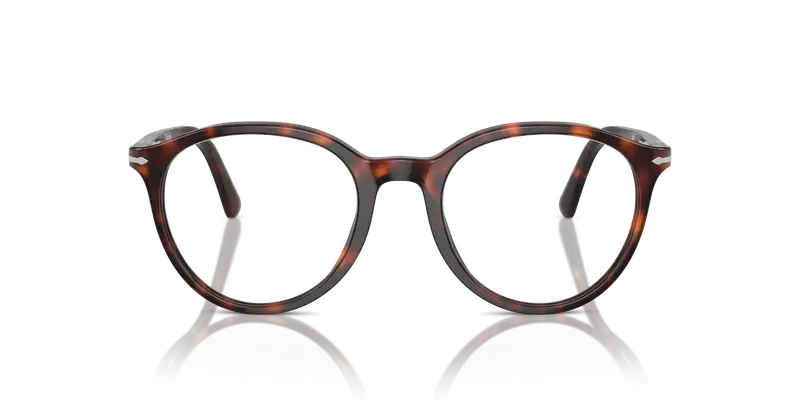 Persol Unisex PO3353V 24 Montature da vista Acetato Tartaruga Trasparente Pantos Normale miniatura 2