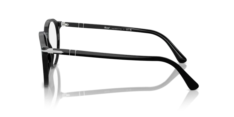 Persol Unisex PO3353V 95 Montature da vista Acetato Nero Trasparente Pantos Normale miniatura 3