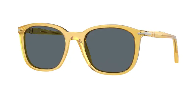 Persol Unisex PO3355S 204/R5 Occhiali da sole Acetato Giallo Blu Pillow Normale