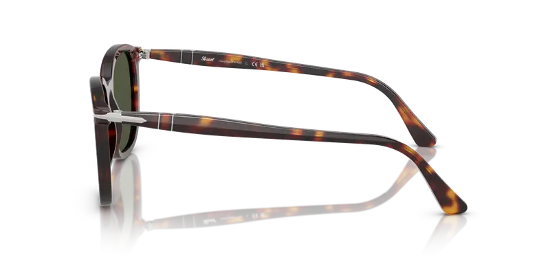 Persol Unisex PO3355S 24/31 Occhiali da sole Acetato Tartaruga Verde Pillow Normale miniatura 3