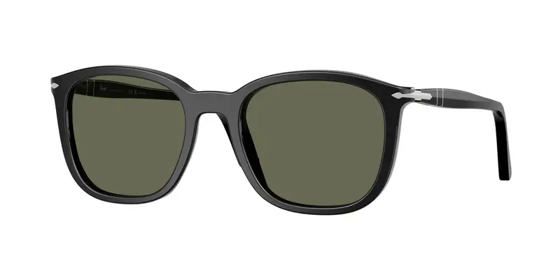 Persol Unisex PO3355S  95/58 Occhiali da sole Acetato Nero Verde Pillow Polarizzata