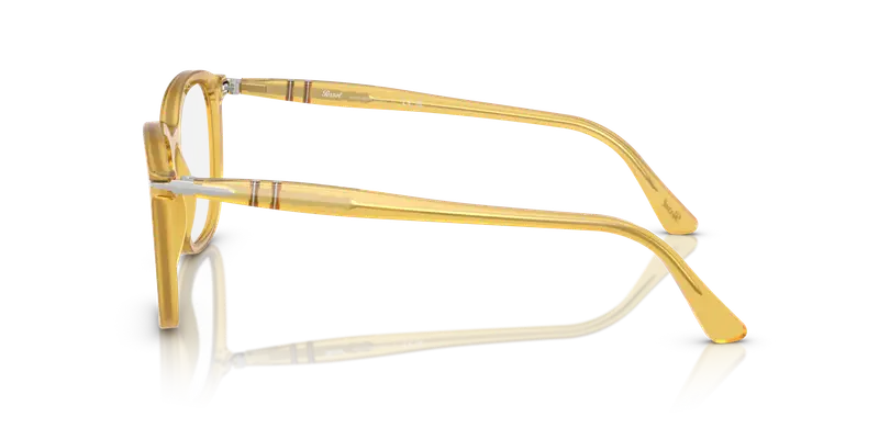 Persol Unisex PO3355V 204 Montature da vista Acetato Giallo Trasparente Pillow Normale miniatura 3