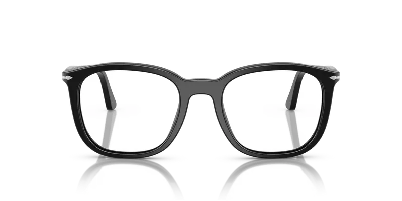 Persol Unisex PO3355V 95 Montature da vista Acetato Nero Trasparente Pillow Normale miniatura 2