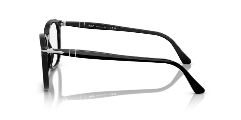 Persol Unisex PO3355V 95 Montature da vista Acetato Nero Trasparente Pillow Normale miniatura 3