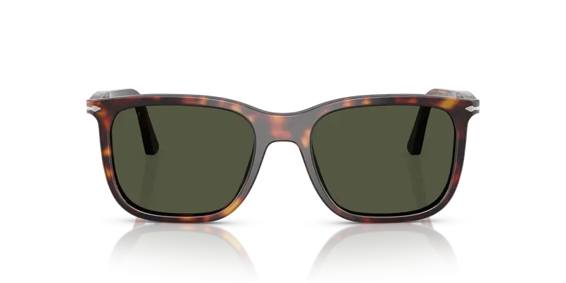 Persol Unisex PO3357S RENZO 24/31 Occhiali da sole Acetato Tartaruga Verde Squadrata Normale miniatura 2