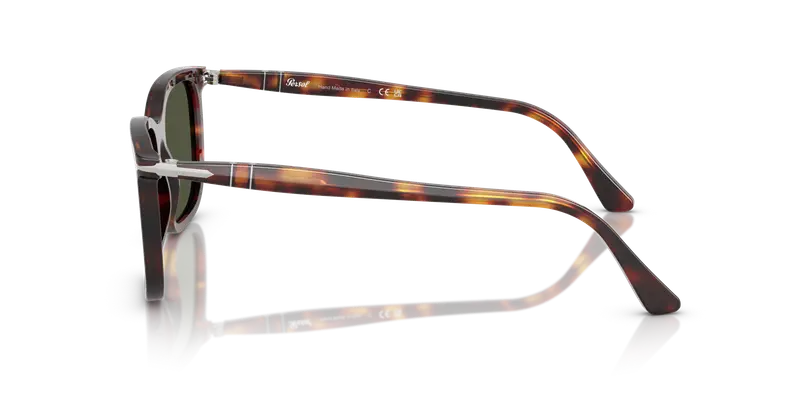 Persol Unisex PO3357S RENZO 24/31 Occhiali da sole Acetato Tartaruga Verde Squadrata Normale miniatura 3