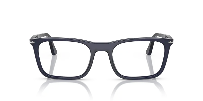 Persol Unisex PO3358V 1217 Montature da vista Acetato Blu Trasparente Squadrata Normale miniatura 2