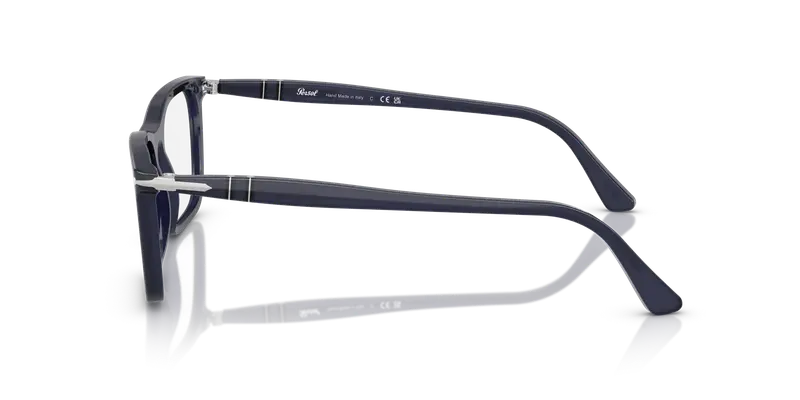 Persol Unisex PO3358V 1217 Montature da vista Acetato Blu Trasparente Squadrata Normale miniatura 3