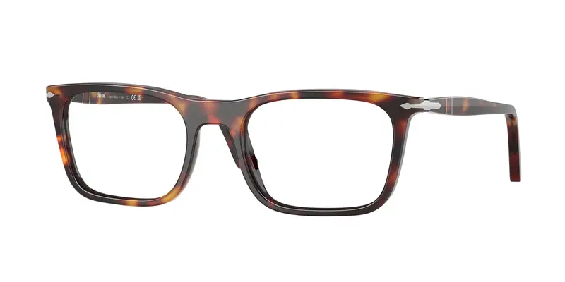 Persol Unisex PO3358V  24 Montature da vista Acetato Tartaruga Trasparente Squadrata Normale