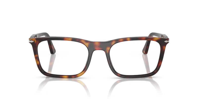 Persol Unisex PO3358V 24 Montature da vista Acetato Tartaruga Trasparente Squadrata Normale miniatura 2