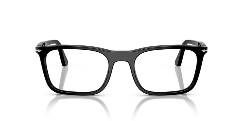 Persol Unisex PO3358V 95 Montature da vista Acetato Nero Trasparente Squadrata Normale miniatura 2