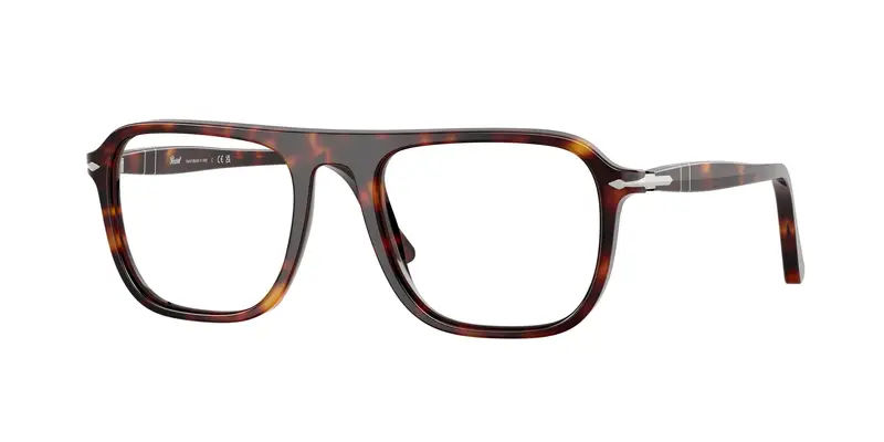 Unisex PO3359V JACQUES 24 Montature da vista Acetato Tartaruga Trasparente Squadrata Normale