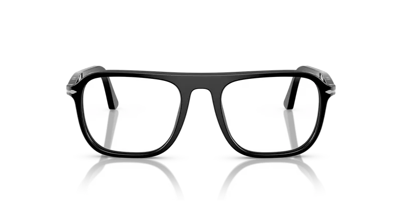 Persol Unisex PO3359V JACQUES 95 Montature da vista Acetato Nero Trasparente Squadrata Normale miniatura 2