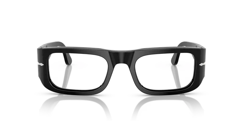 Persol Unisex PO3362V WES 95 Montature da vista Acetato Nero Trasparente Pillow Normale miniatura 2