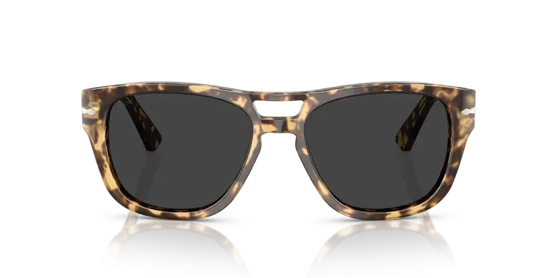 Persol Unisex PO3366S 105648 Occhiali da sole Acetato Tartaruga Grigio Squadrata Polarizzata miniatura 2