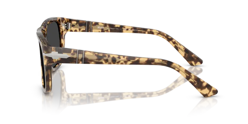 Persol Unisex PO3366S 105648 Occhiali da sole Acetato Tartaruga Grigio Squadrata Polarizzata miniatura 3