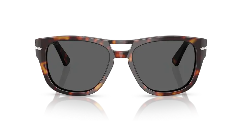 Persol Unisex PO3366S 24/B1 Occhiali da sole Acetato Tartaruga Grigio Squadrata Normale miniatura 2