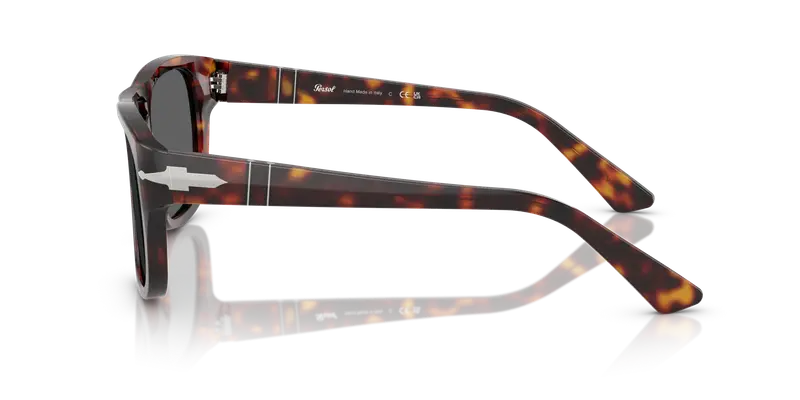 Persol Unisex PO3366S 24/B1 Occhiali da sole Acetato Tartaruga Grigio Squadrata Normale miniatura 3