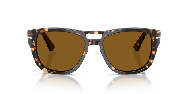 Persol Unisex PO3366S 985/33 Occhiali da sole Acetato Tartaruga Marrone Squadrata Normale miniatura 2