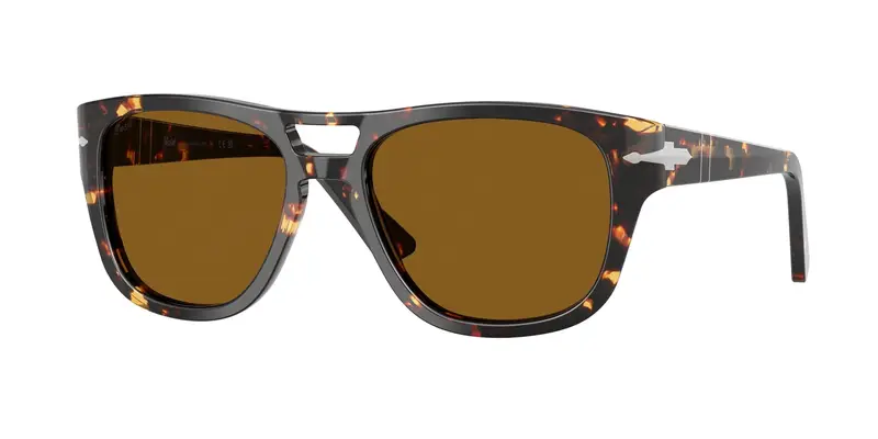 Unisex PO3366S 985/33 Occhiali da sole Acetato Tartaruga Marrone Squadrata Normale