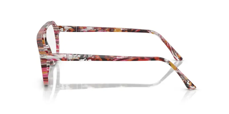 Persol Unisex PO3368V 1220 Montature da vista Acetato Multi-colore Trasparente Pilot Normale miniatura 3