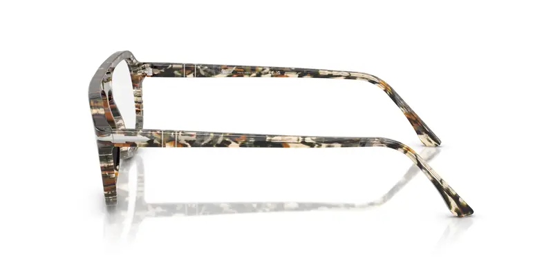 Persol Unisex PO3368V 1221 Montature da vista Acetato Multi-colore Trasparente Pilot Normale miniatura 3