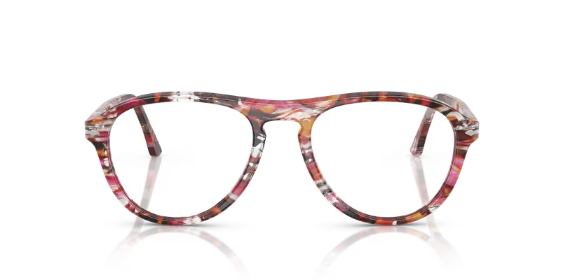 Persol Unisex PO3371V LYNN 1220 Montature da vista Acetato Multi-colore Trasparente Pilot Normale miniatura 2