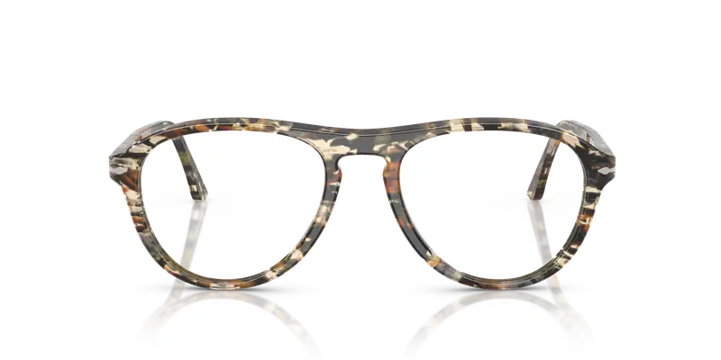 Persol Unisex PO3371V LYNN 1221 Montature da vista Acetato Multi-colore Trasparente Pilot Normale miniatura 2