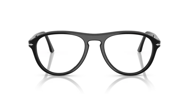 Persol Unisex PO3371V LYNN 95 Montature da vista Acetato Nero Trasparente Pilot Normale miniatura 2