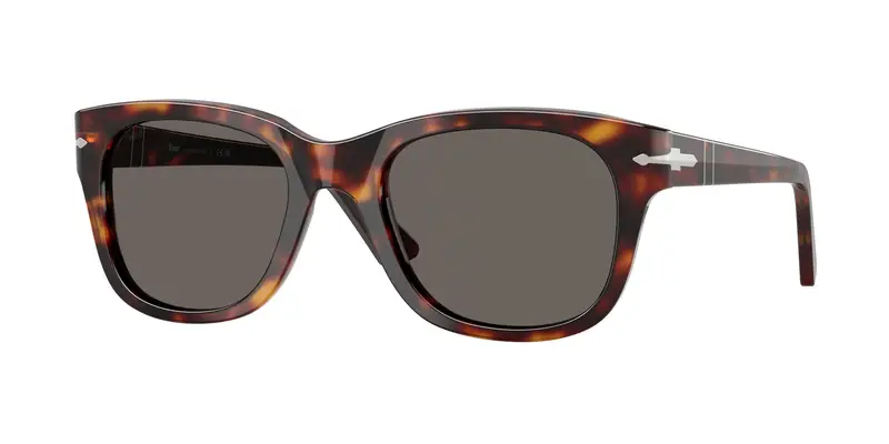 Persol Unisex PO3372S  24/B1 Occhiali da sole Acetato Tartaruga Grigio Squadrata Normale