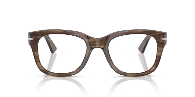 Persol Unisex PO3372V 1208 Montature da vista Acetato Tartaruga Trasparente Squadrata Normale miniatura 2