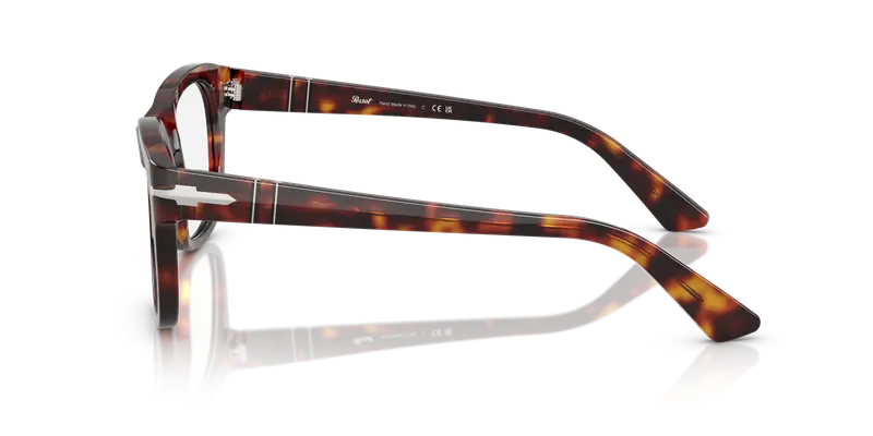 Persol Unisex PO3372V 24 Montature da vista Acetato Tartaruga Trasparente Squadrata Normale miniatura 3