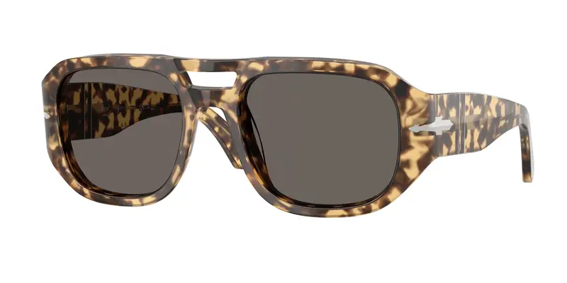 Persol Unisex PO3373S VINCENT 1056B1 Occhiali da sole Acetato Marrone Grigio Pilot Normale