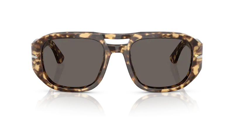 Persol Unisex PO3373S VINCENT 1056B1 Occhiali da sole Acetato Marrone Grigio Pilot Normale miniatura 2