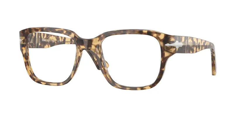 Persol Unisex PO3374V  1056 Montature da vista Acetato Marrone Trasparente Squadrata Normale