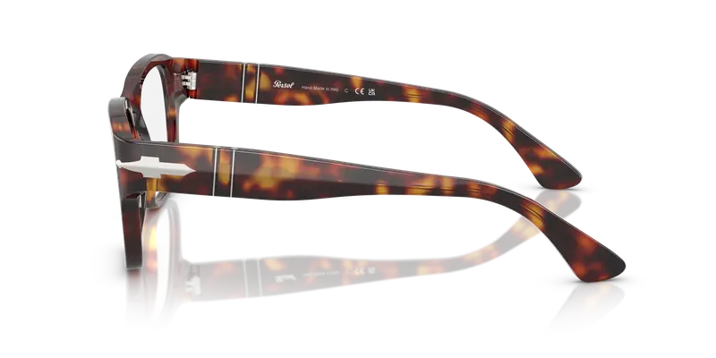 Persol Unisex PO3374V 24 Montature da vista Acetato Tartaruga Trasparente Squadrata Normale miniatura 3