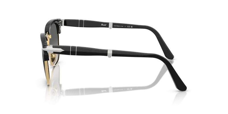 Persol Unisex PO3375S 122571 Occhiali da sole Acetato Nero Grigio Squadrata Normale Sfumato miniatura 3