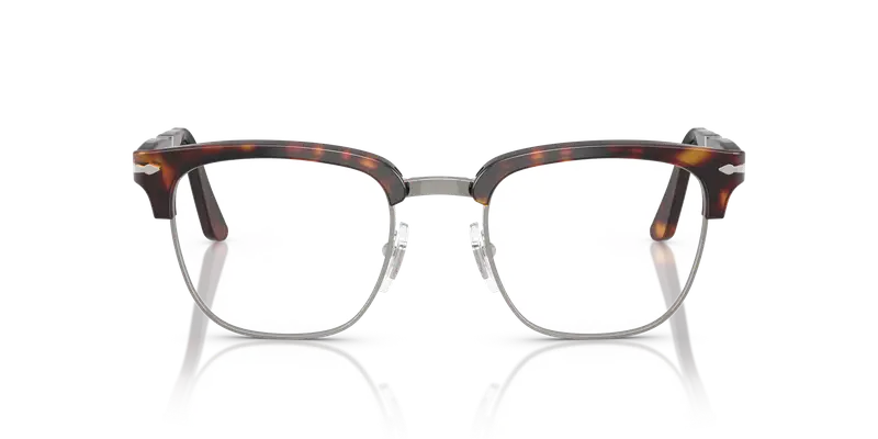 Persol Unisex PO3375V 24 Montature da vista Acetato Tartaruga Trasparente Squadrata Normale miniatura 2