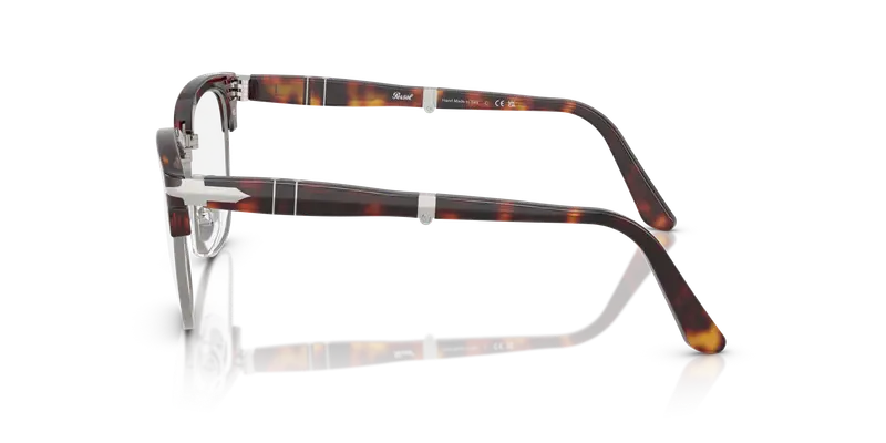 Persol Unisex PO3375V 24 Montature da vista Acetato Tartaruga Trasparente Squadrata Normale miniatura 3