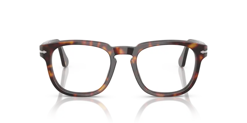 Persol Unisex PO3376V 24 Montature da vista Acetato Tartaruga Trasparente Squadrata Normale miniatura 2